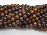 Tiger Iron, 6mm, Round Beads, 15.5 Inch-BeadDirect