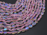 Mystic Coated Rose Quartz, AB Coated, 6x9mm Nugget-Gems: Nugget,Chips,Drop-BeadDirect