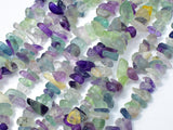 Fluorite Beads, Rainbow Fluorite, 4-10mm Chips Beads-BeadDirect
