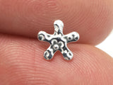 10pcs (5pairs) 925 Sterling Silver Flower Pad Earring Stud Post, 6.5mm Flower Pad, 11mm Long-BeadDirect