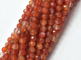 Carnelian Beads, 3mm Micro Faceted Round-Gems: Round & Faceted-BeadDirect