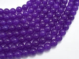 Jade - Purple, 8mm (8.4mm) Round-Gems: Round & Faceted-BeadDirect