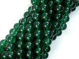 Jade Beads, Emerald, 8mm Round Beads-Gems: Round & Faceted-BeadDirect