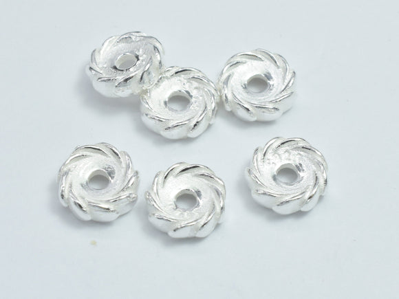 10pcs 925 Sterling Silver Beads, 5.8mm Spacer Beads, 5.8x1.9mm-BeadDirect