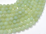 Matte New Jade Beads, 8mm (8.7mm) Round-Gems: Round & Faceted-BeadDirect