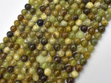 Green Garnet Beads, 6mm (6.5mm) Round Beads-BeadDirect