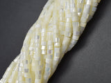 Mother of Pearl, MOP, White, 2.5x4mm Heishi-BeadDirect