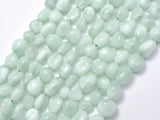 Green Angelite Beads, 6x8mm Nugget Bead-Gems: Nugget,Chips,Drop-BeadDirect
