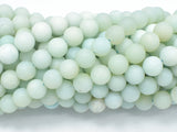 Matte Amazonite Beads, Round, 8mm-Gems: Round & Faceted-BeadDirect