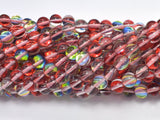 Mystic Aura Quartz-Red, Rainbow, 6mm (6.3mm) Round-Gems: Round & Faceted-BeadDirect