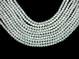 White Moonstone Beads, 4mm (4.2mm) Round Beads-Gems: Round & Faceted-BeadDirect