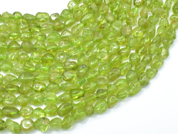 Peridot Beads, Approx. 5x6mm Nugget Beads, 15.5 Inch-Gems: Nugget,Chips,Drop-BeadDirect