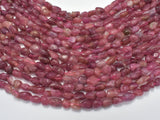 Pink Tourmaline Beads, Approx 6x8mm Nugget Beads-Gems: Nugget,Chips,Drop-BeadDirect