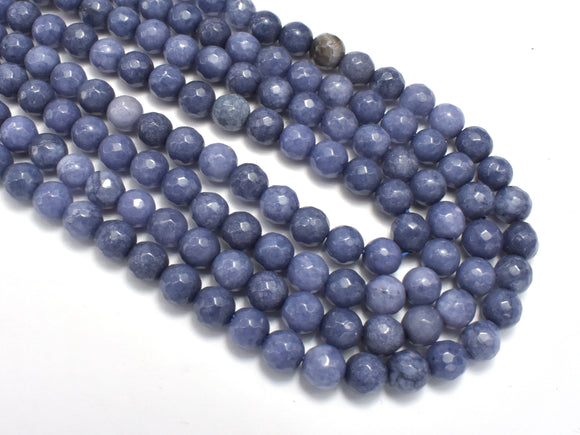 Jade Beads-Gray, 6mm Faceted Round-Gems: Round & Faceted-BeadDirect
