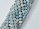 Aquamarine Beads,6mm (6.3mm) Round Beads-Gems: Round & Faceted-BeadDirect