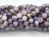 Chevron Amethyst, Dog Tooth Amethyst, 8mm Round-Gems: Round & Faceted-BeadDirect