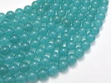 Jade Beads, Teal, 8mm Round Beads-Gems: Round & Faceted-BeadDirect