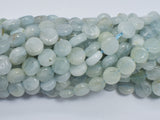 Aquamarine 8.5-9.5mm Coin Beads-BeadDirect