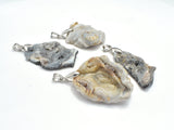 Natural Agate Pendant, Raw Agate, Size Vary, 1 Piece-Gems:Assorted Shape-BeadDirect