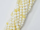 Mother of Pearl Beads, MOP, Creamy White, 6mm Round-Gems: Round & Faceted-BeadDirect