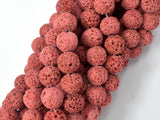 Red Lava Beads, 10mm Round Beads-Gems: Round & Faceted-BeadDirect