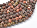 Leopard Skin Jasper, 8mm (8.5mm) Round beads-Gems: Round & Faceted-BeadDirect