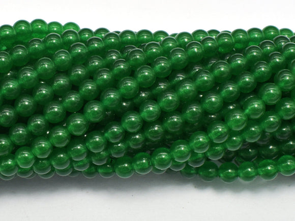Malaysia Jade - Green, 4mm (4.4mm), Round-BeadDirect
