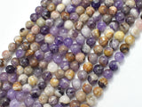 Chevron Amethyst Beads, 6mm Round-Gems: Round & Faceted-BeadDirect
