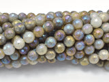 Mystic Coated Labradorite Beads, 8mm (7.8mm) Faceted Round-Gems: Round & Faceted-BeadDirect