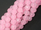 Rose Quartz, 10mm Faceted Round Beads-Gems: Round & Faceted-BeadDirect