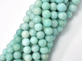 Russian Amazonite Beads, 8mm Round Beads-Gems: Round & Faceted-BeadDirect