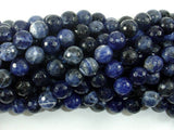 Sodalite Beads, 8mm Faceted Round Beads-Gems: Round & Faceted-BeadDirect