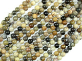 Silver Leaf Jasper Beads, 4mm (4.4 mm)-Gems: Round & Faceted-BeadDirect