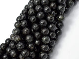 Biotite Beads, 8mm (8.4mm) Round Beads-Gems: Round & Faceted-BeadDirect