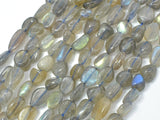 Labradorite, Approx 6x8mm Nugget Beads-BeadDirect