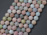 Beryl Beads, Aquamarine, Morganite, Heliodor, 10mm, Round-Gems: Round & Faceted-BeadDirect
