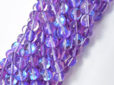 Mystic Aura Quartz-Purple, 8mm (8.5mm) Round Beads-Gems: Round & Faceted-BeadDirect