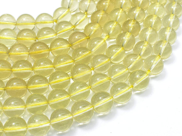 Lemon Quartz Beads, 10mm Round Beads-Gems: Round & Faceted-BeadDirect