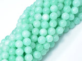 Jade Beads-Light Green, 8mm Round Beads-Gems: Round & Faceted-BeadDirect