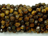 Tiger Eye, Round, 6mm, Star Cut Faceted Round-Gems: Round & Faceted-BeadDirect