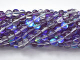 Mystic Aura Quartz-Purple, 6mm (6.3mm) Round-Gems: Round & Faceted-BeadDirect