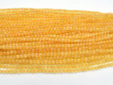 Citrine Beads, 4mm (4.7mm), Round-BeadDirect