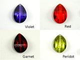 CZ beads, 12x18mm Faceted Wedged Drop-Cubic Zirconia-BeadDirect