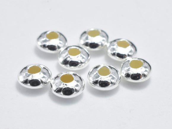 925 Sterling Silver Round Seamless Spacer Beads 2 Mm , 3 Mm , 4 Mm