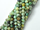 Natural Chrysocolla , 8mm Round Beads, 15 Inch-BeadDirect