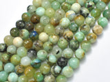 Natural Chrysocolla , 8mm Round Beads, 15 Inch-BeadDirect