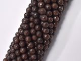 Jade Beads, Coffee, 6mm Faceted Round, 14.5 Inch-Gems: Round & Faceted-BeadDirect