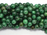 Green Mica Muscovite in Fuchsite 8mm-BeadDirect