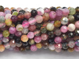 Watermelon Tourmaline Beads, 3mm Micro Faceted Round-Gems: Round & Faceted-BeadDirect