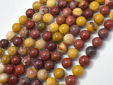 Mookaite Beads, Round, 8mm-Gems: Round & Faceted-BeadDirect